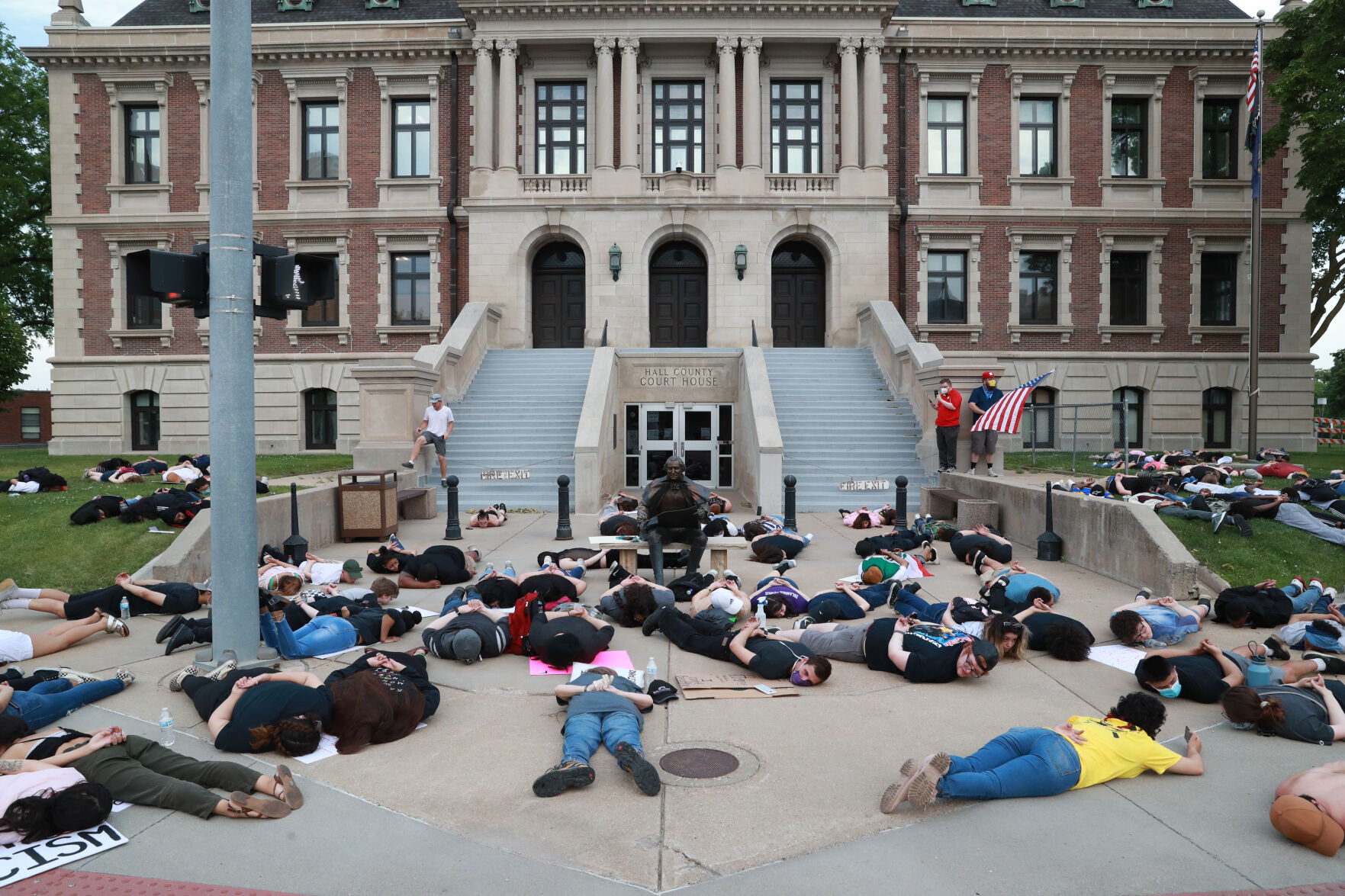 Tuesday night protests in Grand Island